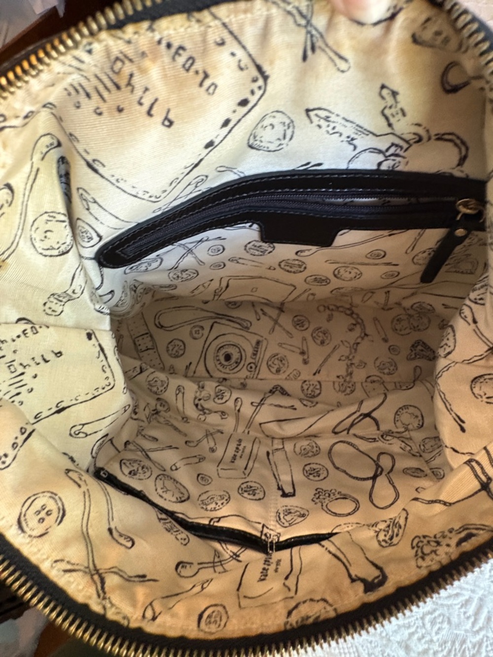 kate spade Black Chain-Accent Shoulder Bag - Picture 3 of 6
